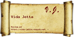 Vida Jetta névjegykártya